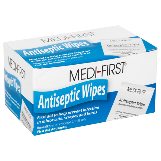Medi First Antiseptic First Aid Wipes 20/box