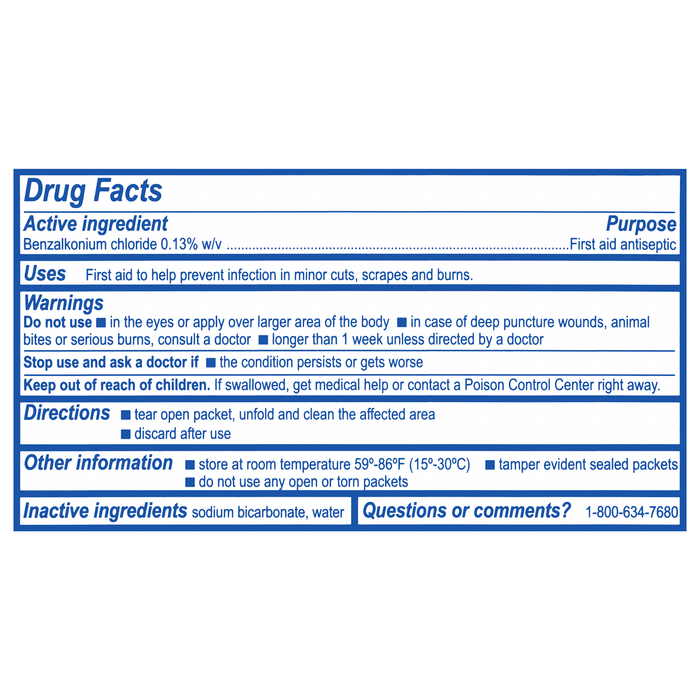 Medi First Antiseptic First Aid Wipes 20/box