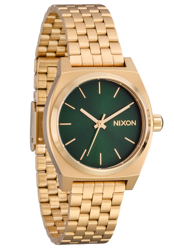 Medium Time Teller - Gold / Green Sunray