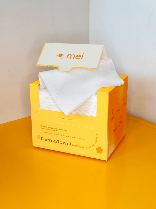 Mei Apothecary DermaTowel Disposable Face Towels - 50 count