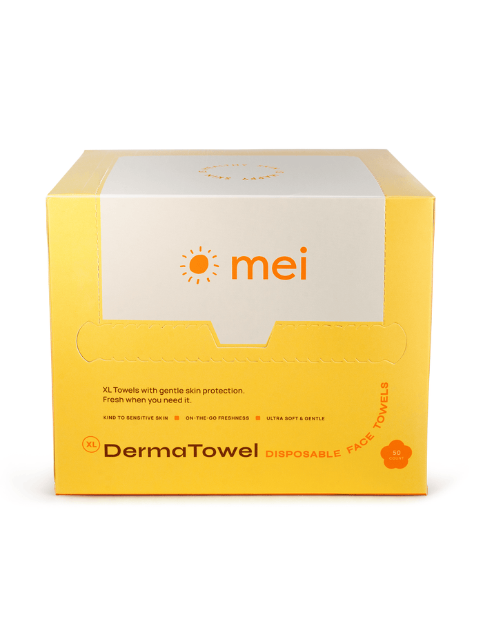 Mei Apothecary DermaTowel Disposable Face Towels - 50 count