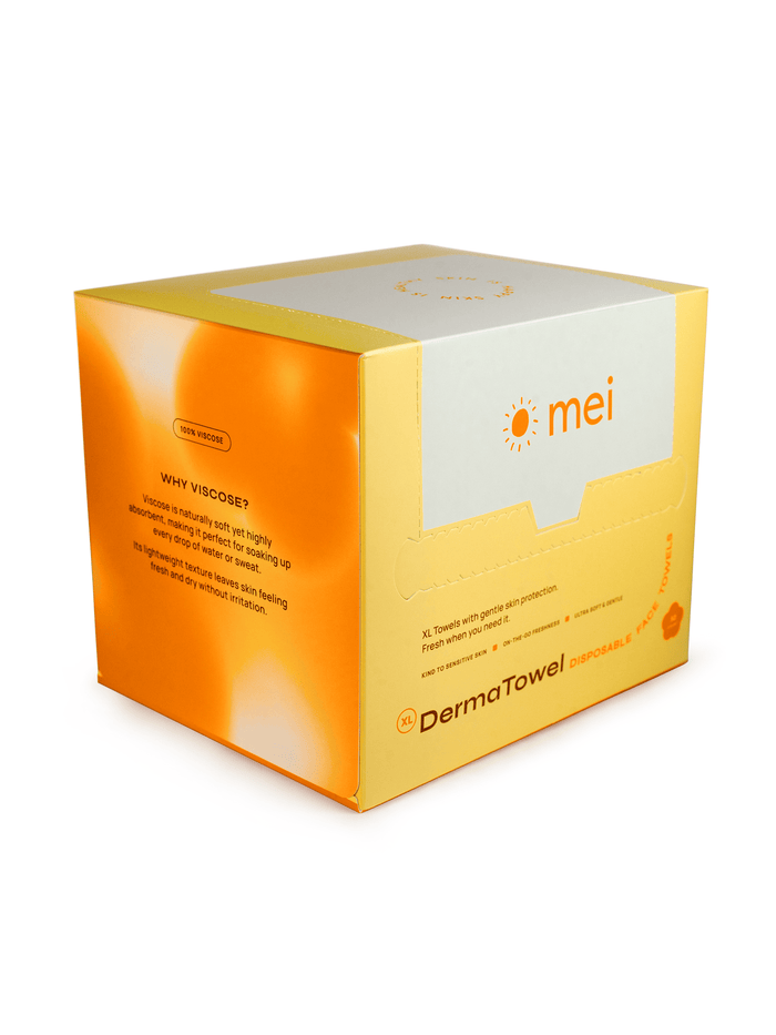 Mei Apothecary DermaTowel Disposable Face Towels - 50 count
