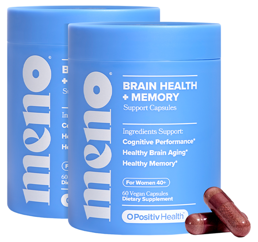 MENO - Brain Health & Memory Support Capsules - 2 Bottle Subscription