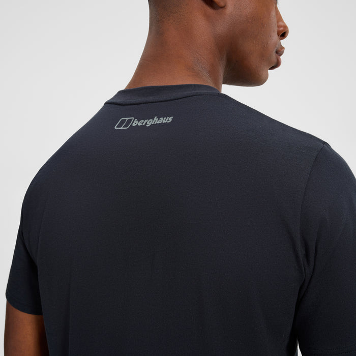 Men's Glitched Blocks Tee - Black