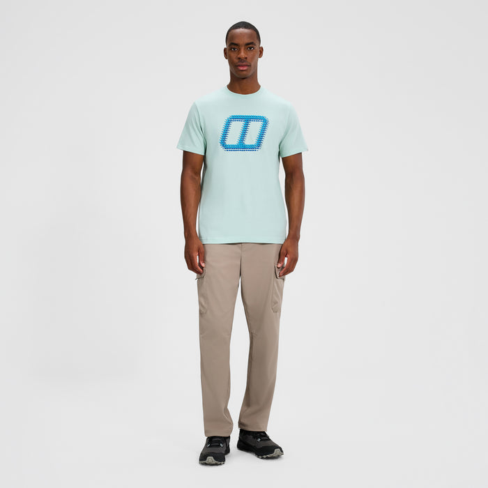 Men's Glitched Blocks Tee - Green