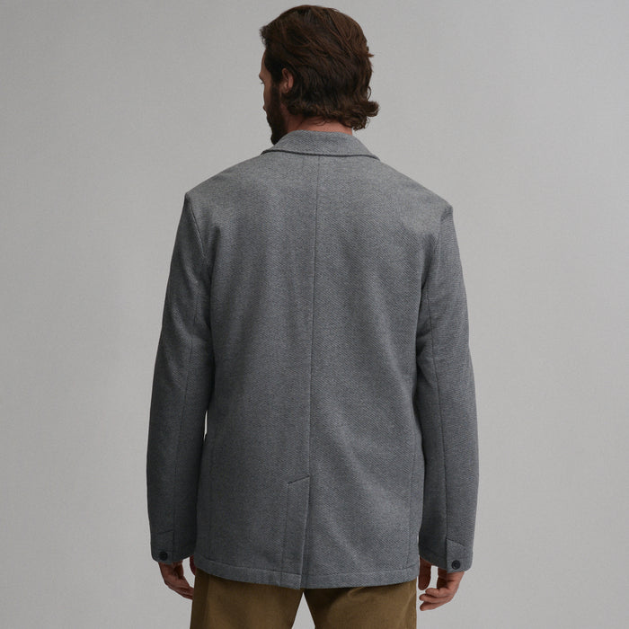 Knit Blazer-Charcoal Heather-2