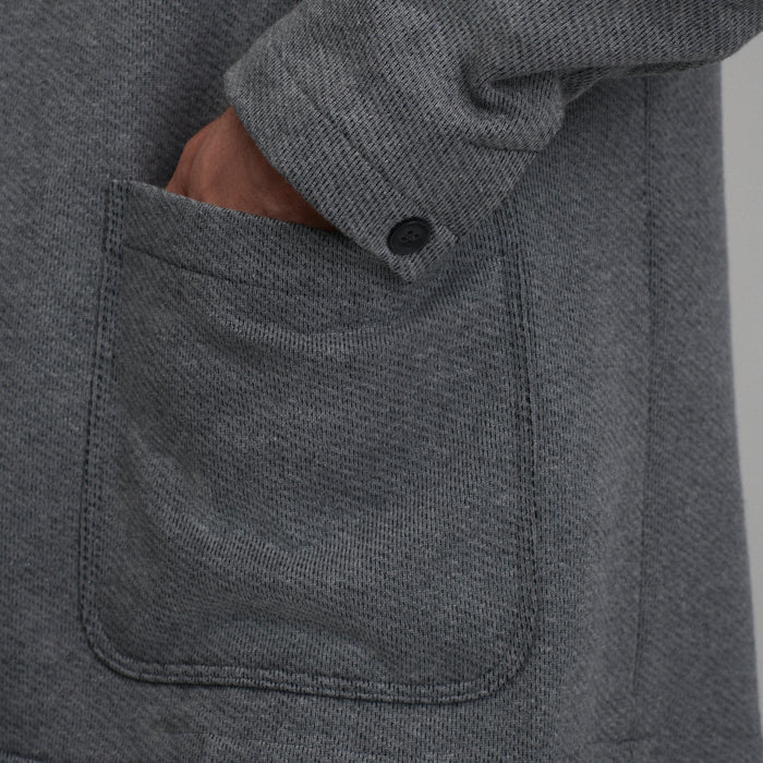 Knit Blazer-Charcoal Heather-3