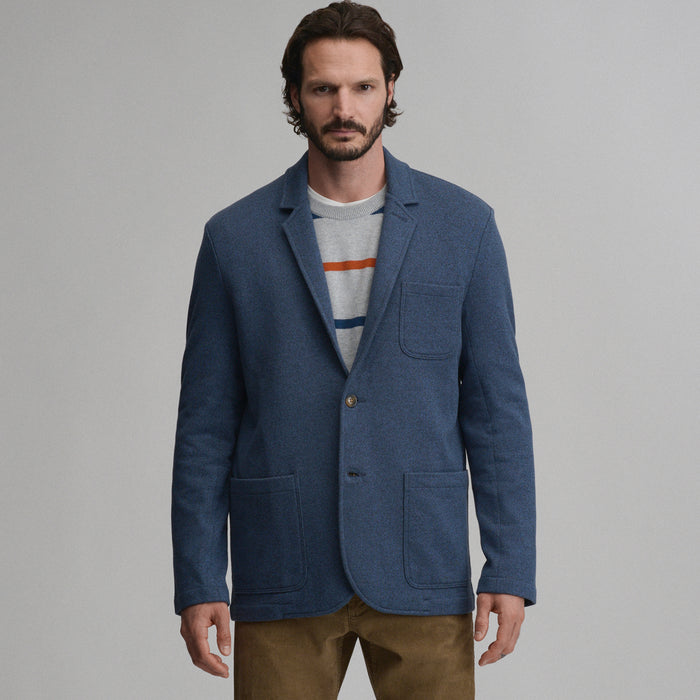 Knit Blazer-Navy/Heather-7