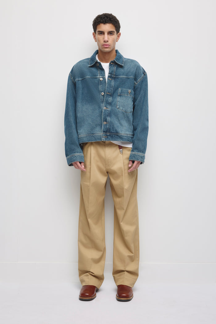 Men's Lammah Denim Jacket in Vintage Wash