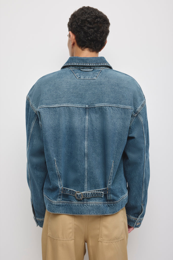 Men's Lammah Denim Jacket in Vintage Wash