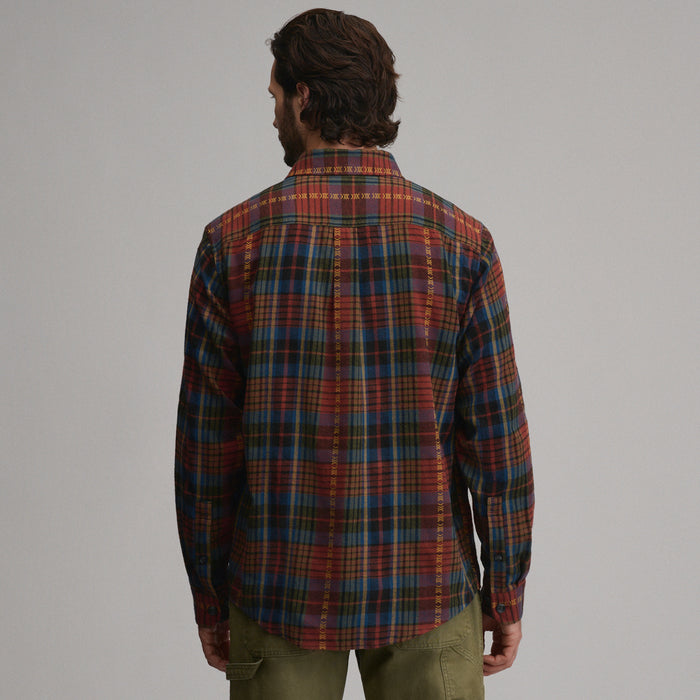 LS Eddies Cabin Shirt - Jaquard Plaid-Sable-6