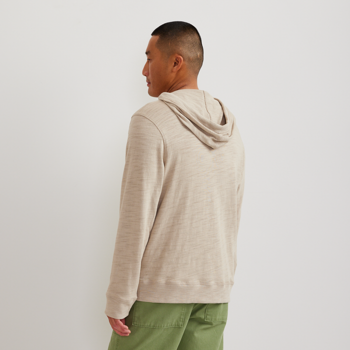 Men's Slub Hoodie-Pumice-Regular-F1