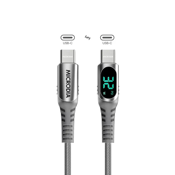 ExeCable™ Digital-Display PD60W/100W USB-C to USB-C.