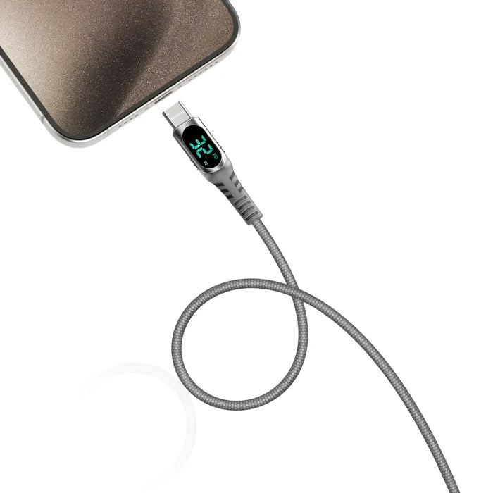 ExeCable™ Digital-Display PD60W/100W USB-C to USB-C.