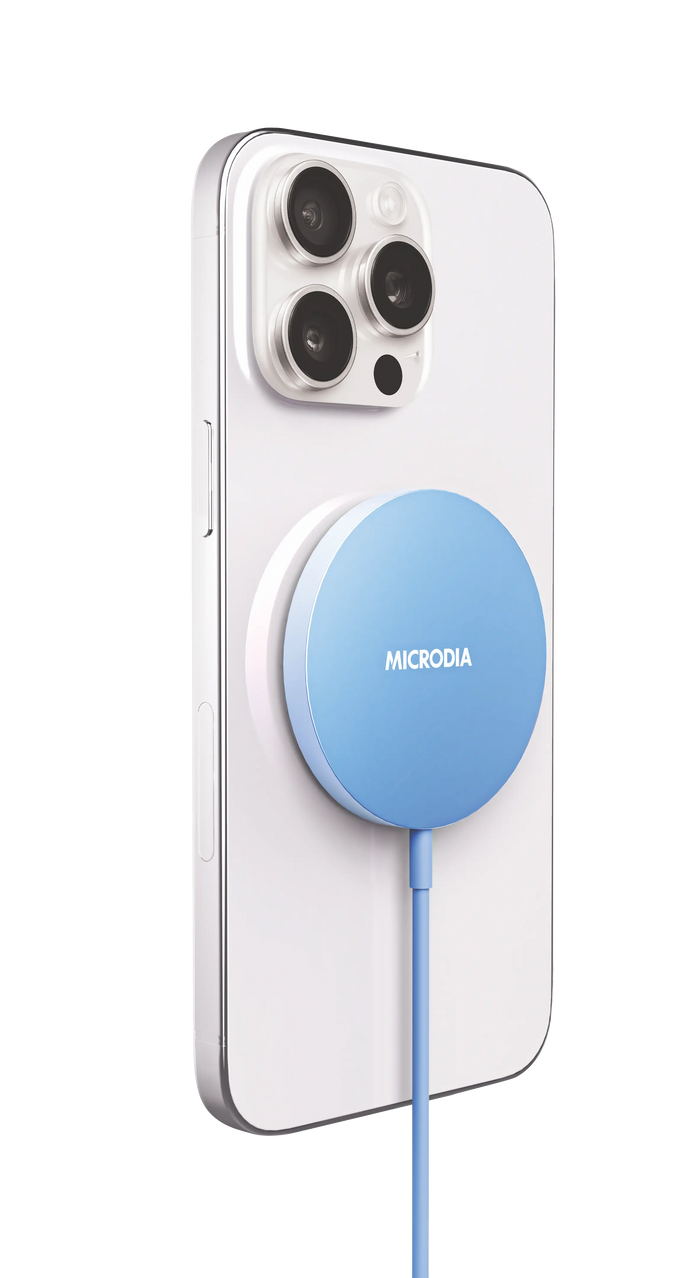 SNAPPad™ Visi.O,  15W Ultra Slim Transparent Aluminum Wireless Charging Pad Microdia