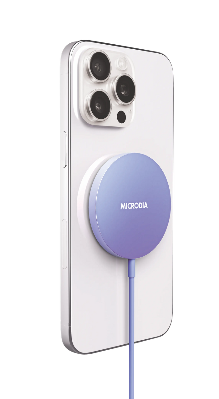 SNAPPad™ Visi.O,  15W Ultra Slim Transparent Aluminum Wireless Charging Pad Microdia