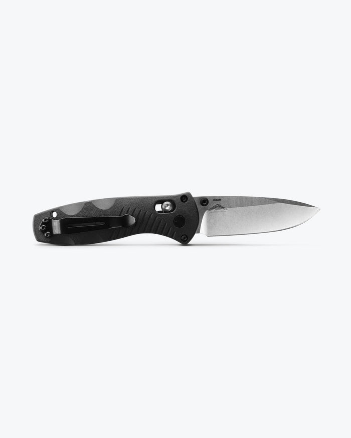 Mini Barrage® Black Valox® 585 - Open Position Back View | Benchmade Knife Co.
