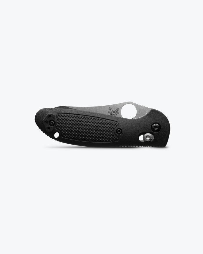 Mini Griptilian® Black Grivory® Sheepsfoot - Closed Profile View | Benchmade Knife Co.