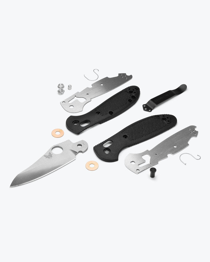 Mini Griptilian® Black Grivory® Sheepsfoot - Exploded Parts View | Benchmade Knife Co.
