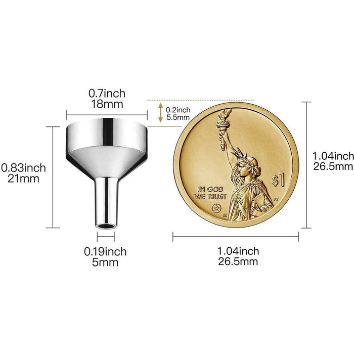 Mini Metal Funnels (Pack of 2) at Your Oil Tools