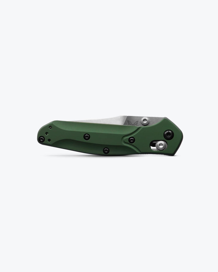 Mini Osborne Green Aluminum Knife Closed Side Profile | Benchmade Knife Co.
