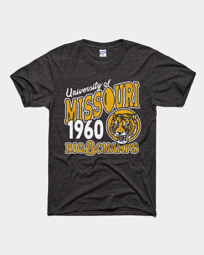 Black Missouri Tigers Football Big 8 1960 Champs Vintage T-Shirt
