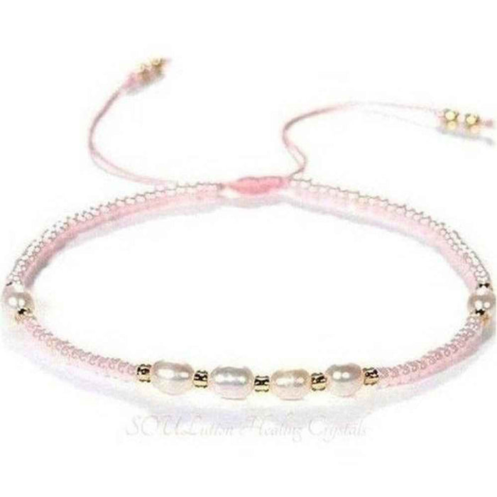 Miyuki and freshwater pearl bracelet, view 3