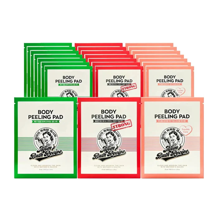 Mom's Bath Recipe Body Peeling Pad 30ml/25ml 8 Sheets Pack - DOKAN