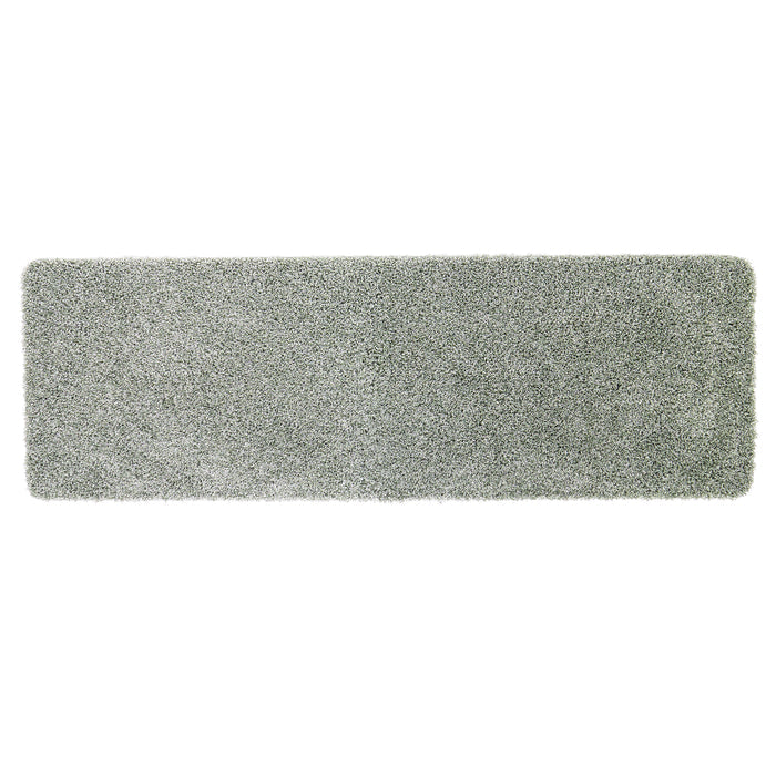 My Rug Green Fleck- a washable rug with green and white flecks.