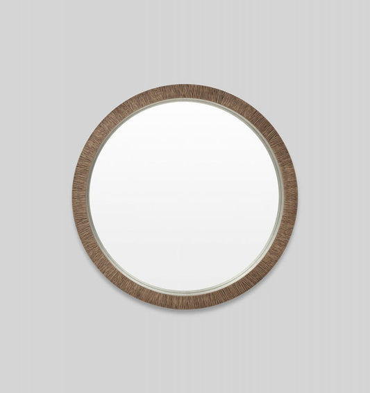 Hazel wood framed mirror