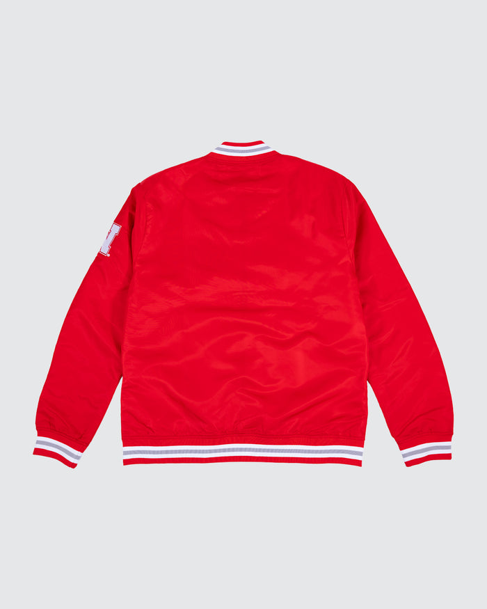 Nebraska Cornhuskers Script Red Varsity Jacket