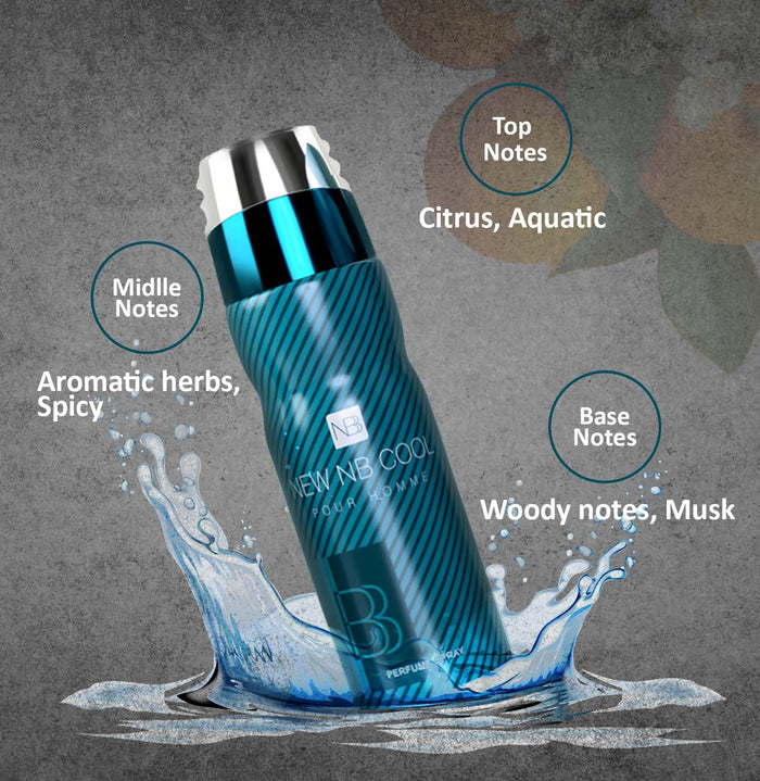 New NB Cool Homme Dedorant For Men , 200ml
