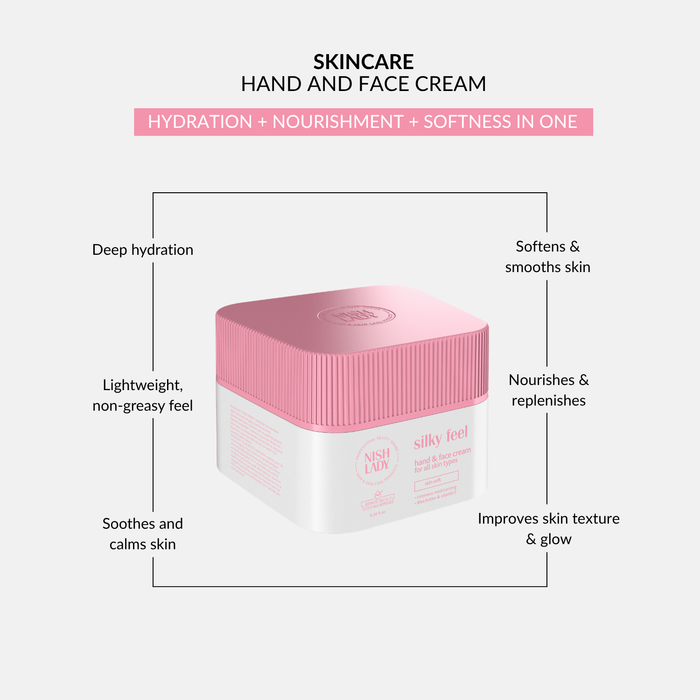 NishLady Silky Feel Hand & Face Cream - 275ml