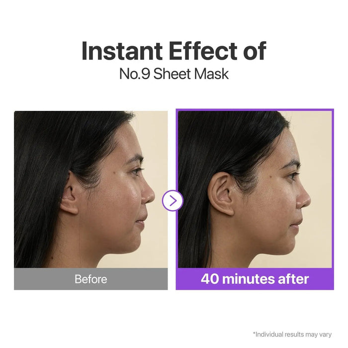 NUMBUZIN No.9 NAD+ BIO Lifting-sil Full Face Mask (4 Sheets + Lifting Band) - DOKAN