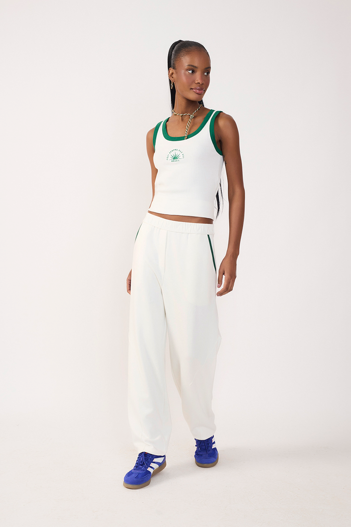 Off-White Brazil Side Trim Wide-Leg Pants_4