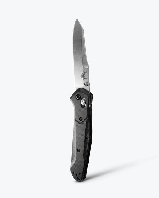 Benchmade 940-2 Osborne Black G10 EDC Knife - Open Vertical View | Benchmade Knife Co.