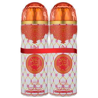 Otoori Oud Al Hind Body Spray for Men (Combo Pack of Two)