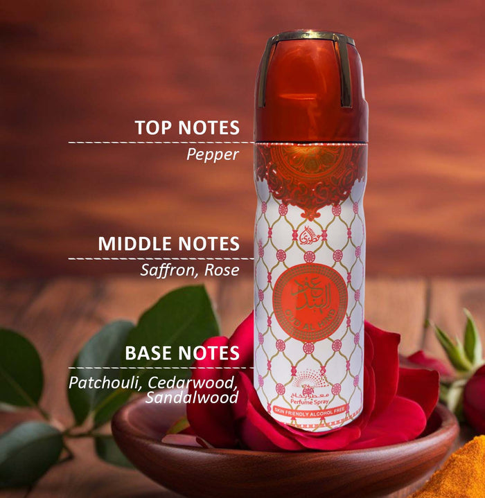Otoori Oud Al Hind Body Spray for Men (Combo Pack of Two)