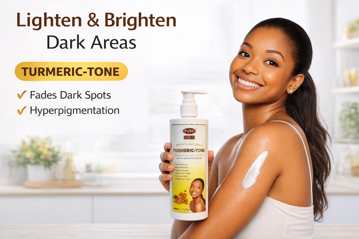 P+50 GOLD Turmeric Tone Skin Brightening Body Lotion 500ml