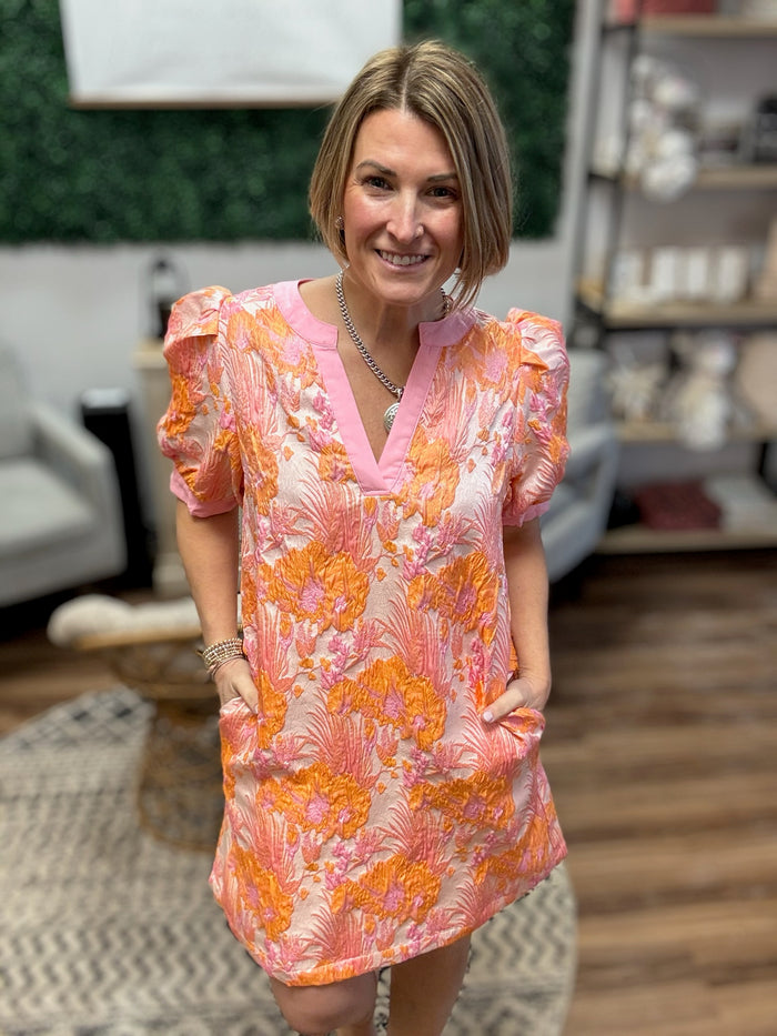 Peach Bottom Shift Dress