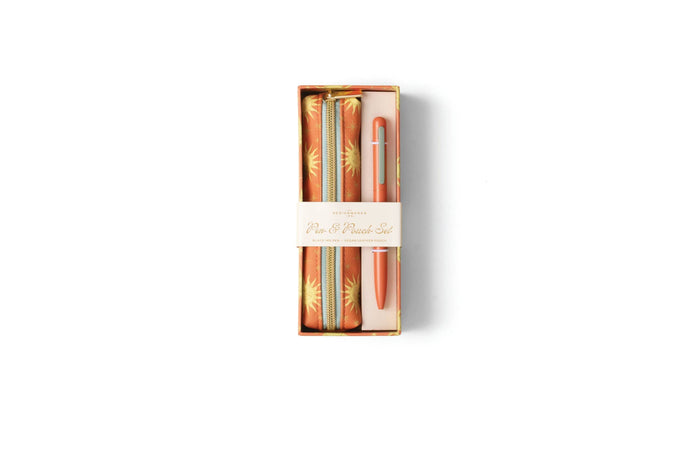 Pen & Pouch Set - Terracotta Sun | DesignWorks Ink