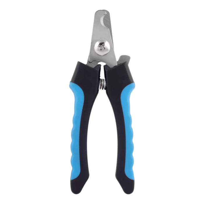 Pet Nail Clipper for Dogs & Cats with Safety Guard, Blue & Black