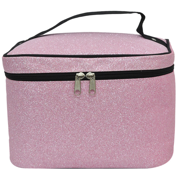 glitter cosmetic case, NGIL makeup bag, large train case, cheer makeup organizer, dance cosmetic bag, gymnastics toiletry case, beauty pageant makeup case, competition makeup organizer, travel cosmetic train case, glitter top handle case, monogram makeup bag, brush holder case, mirror cosmetic pouch, canvas glitter case, sparkle makeup organizer, cheerleader toiletry bag, dancer makeup case, team mom beauty bag, glitter travel case, glam cosmetic tote, large glitter makeup box