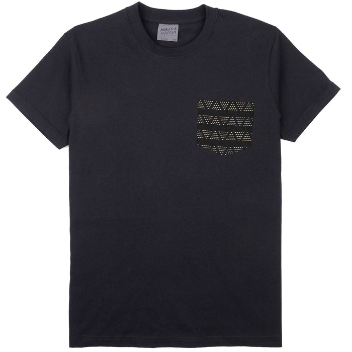 Pocket Tee - Black + Triangle Dobby Cloth by Naked & Famous Denim