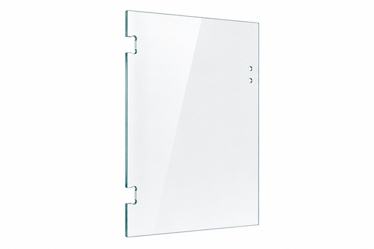 POLARIS PREMIUM Wall/Post GATE - 900mmW x 970mmH - 12mm Clear Toughened Heat Soaked Glass