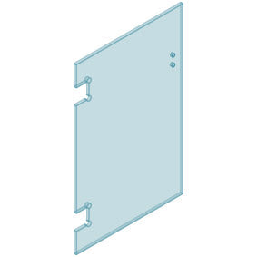 POLARIS PREMIUM Wall/Post GATE - 900mmW x 970mmH - 12mm Clear Toughened Heat Soaked Glass - Image 2