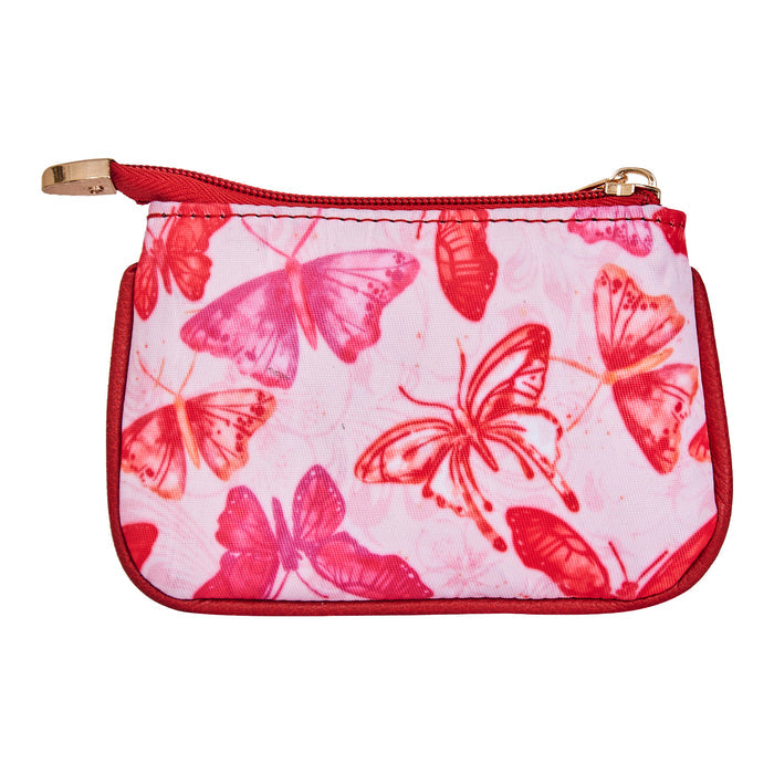 Women's butterfly coin pouch small wallet for travel and daily use-back view