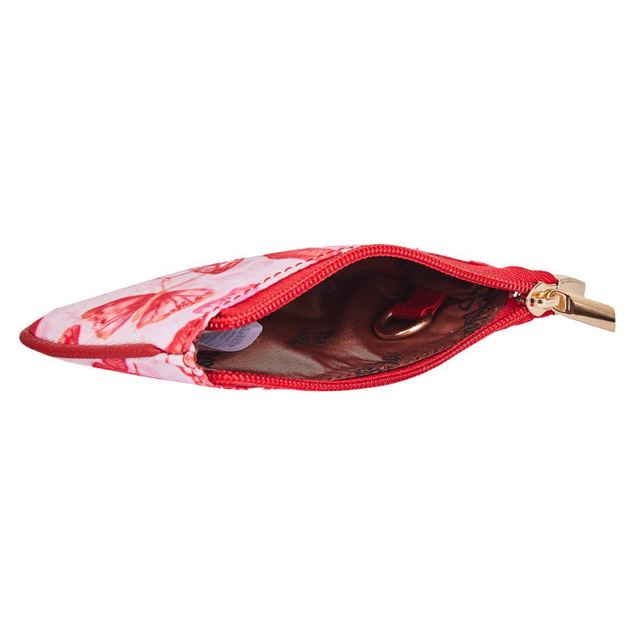 Women's butterfly coin pouch small wallet for travel and daily use-interior view