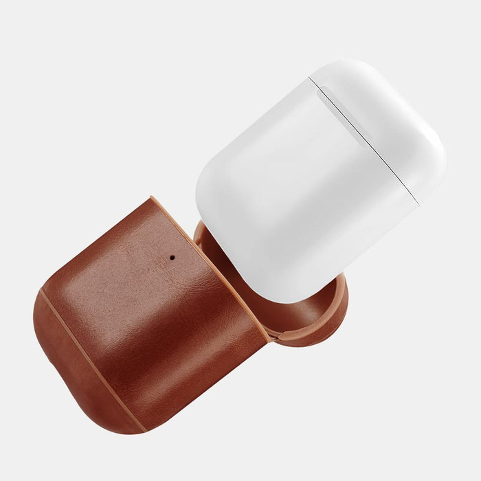 AirPods 1/2 Leather Protective Case Cover with Hook by Hardiston - premium AirPods Cases