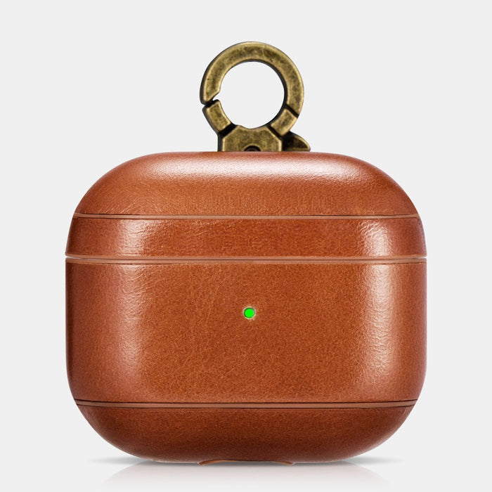 AirPods 3 Leather Protective Case Cover with Hook by Hardiston - premium mws_apo_generated